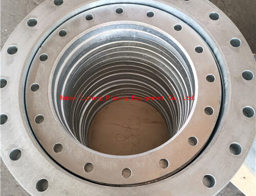 Galvanized backing ring flanges