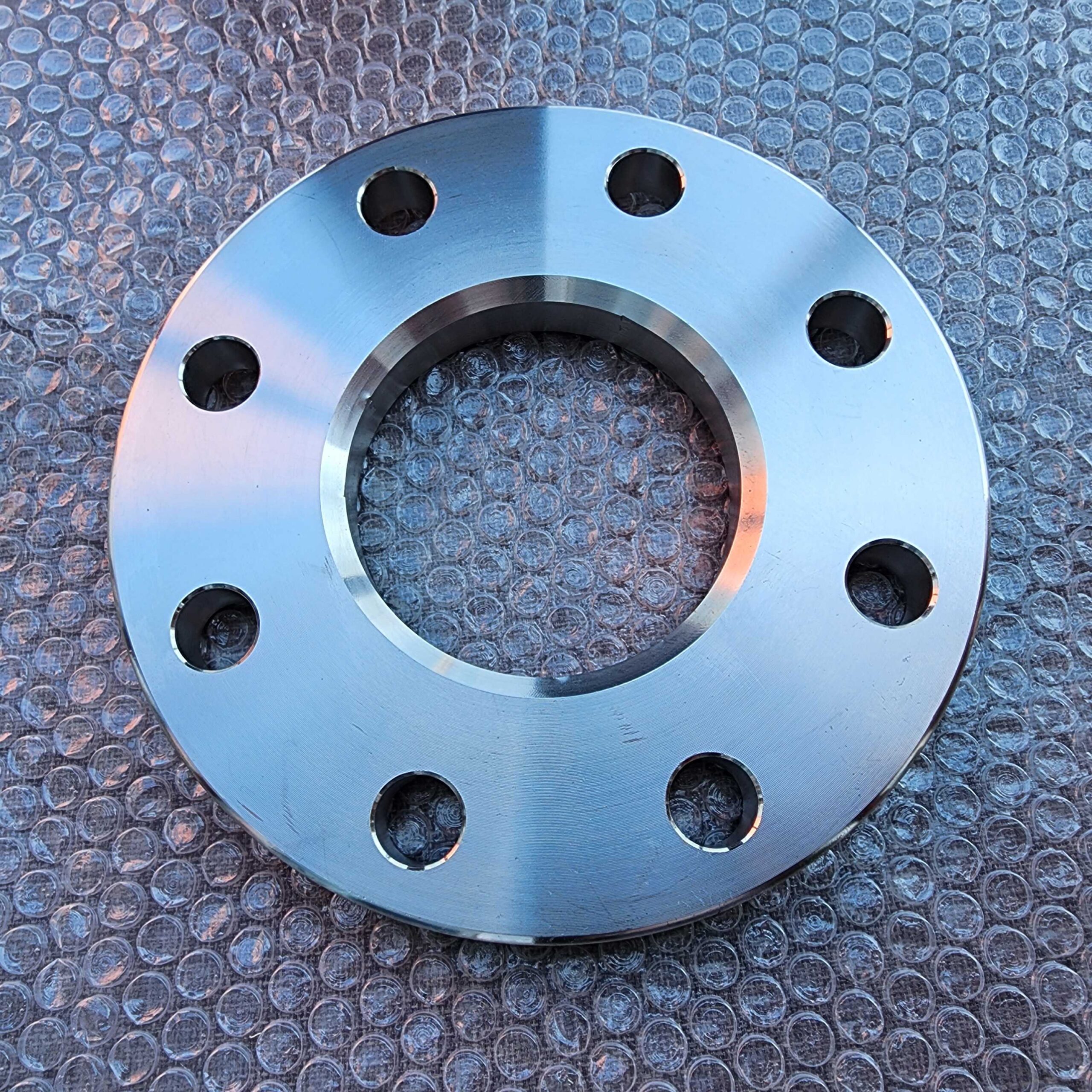 Duplex steel 2205 plate flange, DN80 PN10